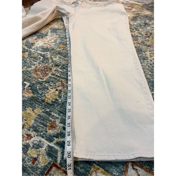 Abercrombie & Fitch NWT High Rise 90s Relax Jean denim&faux leather sz 34 (18R) - Picture 8 of 8